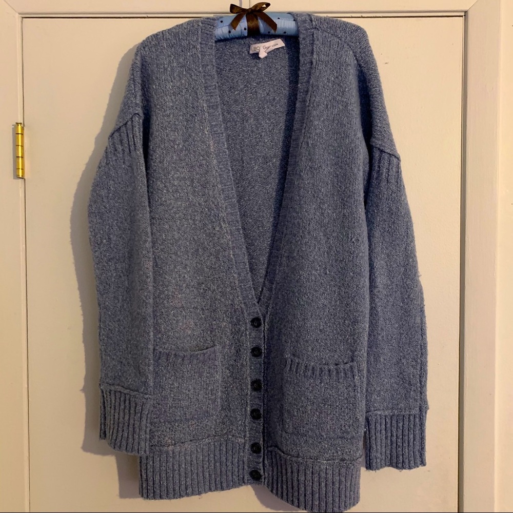 BCBGMAXAZRIA V-neck Marled Cardigan
